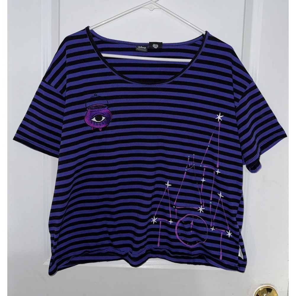 Disney Her Universe Hocus Pocus Halloween‎ Striped T-Shirt Size XXL